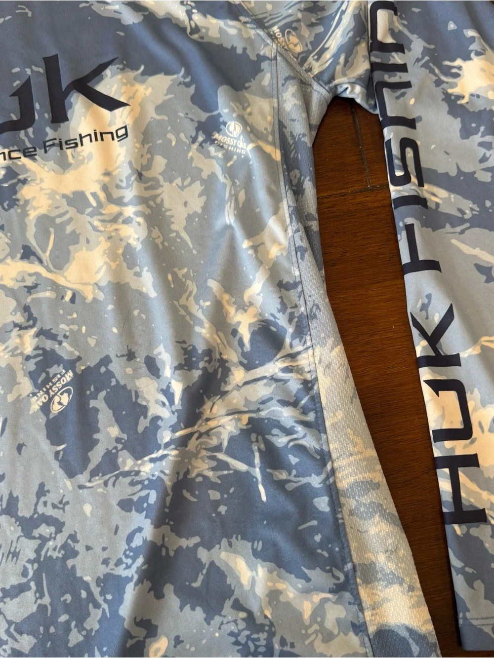 Huk Medium Mossy Oak Pursuit Performance Crew Fishing Long Sleeve - Picture 3 of 9